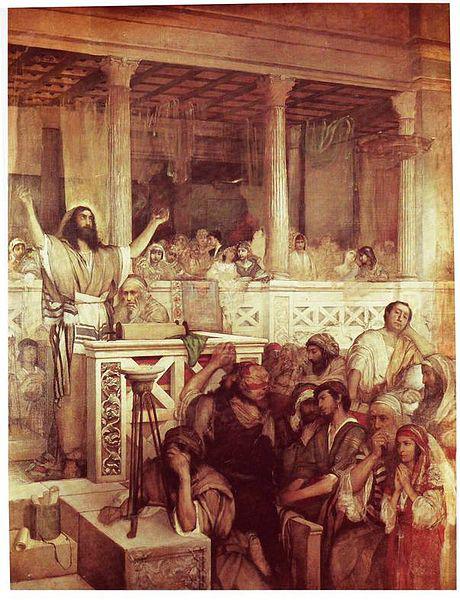 Maurycy Gottlieb Christ Preaching at Capernaum Germany oil painting art